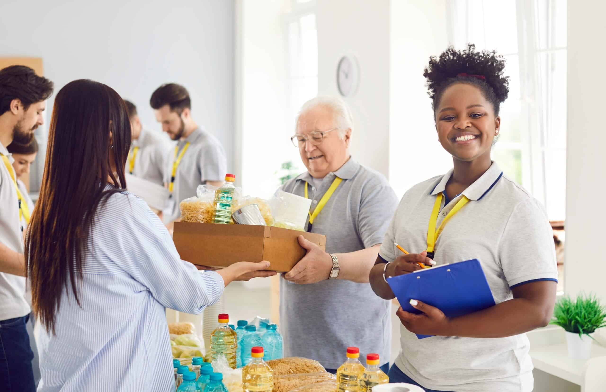 Multiracial,Volunteer,Diverse,Group,,African,American,Woman,Working,In,Charitable Nonprofit Insurance Pennsylvania